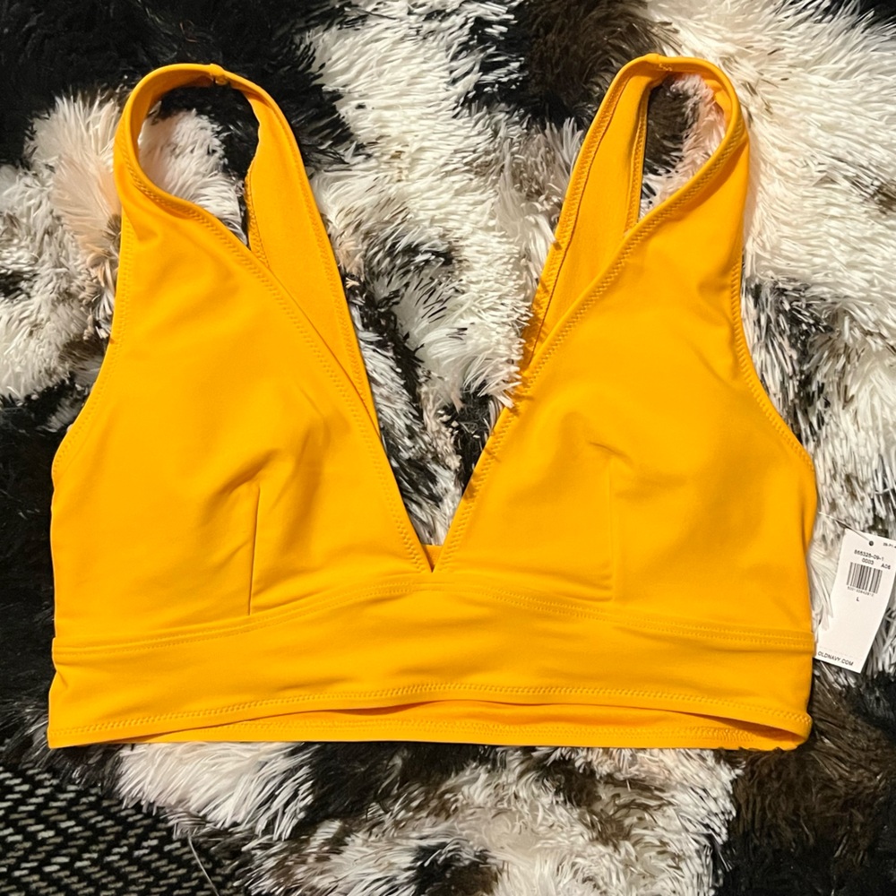 Old Navy Women's Bright Orange Bikini Top